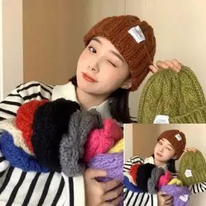 울 꽈배기 니트 비니 니트모자 뜨게모자 암환자용모자 겨울비니