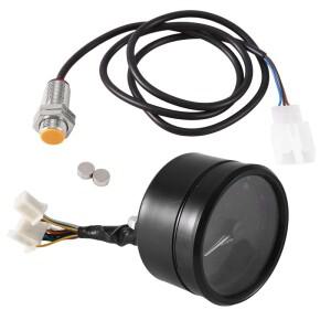 A30M-바이크 오토바이 계기판 악세사리 부품 레트로 튜닝 바부노 LCD 주행거리계 RPM 코드 미터 연료 게이