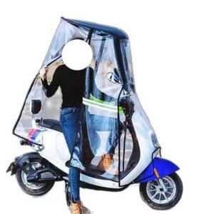 오토바이 캐노피 윈드스크린 겨울 가리개 우비 비가림막 화이트 전기 네이비 스쿠터지붕 블랙