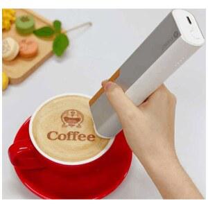 라벨 프린터 카페 식용 레터링 문신 라떼 케이크 잉크젯 인쇄기 잉크+보조자 제과점 핸디형