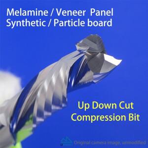 5개입 2날 컴프레션 루터 비트 (목재 CNC 업다운 컷 목공 도구 멜라민 패널 베니어 엔드밀용)