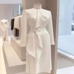 여성 원피스 정장 화이트 하객 모임 결혼식 연말