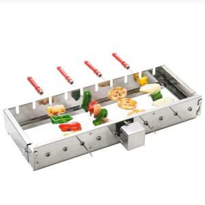 꼬치구이기계 자동 양꼬치 캠핑용 바베큐 닭꼬치 그릴 USB 레드 양꼬치기계 50 작동