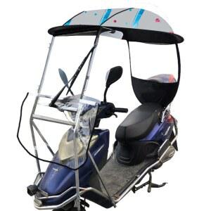 배달 캐노피 바이크 대형창 양산 가리개 오토바이 화이트 보호 우산 장비 스타일 따뜻한