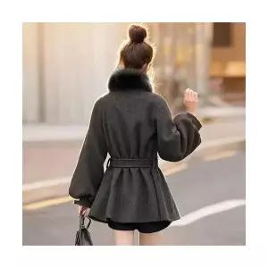 엘럽 여자 모직 코트 여중 롱 겨울 벨티드 도톰한 경량 원템4