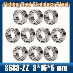 스테인리스 스틸 롤러 S688ZZ 볼 베어링 Z ZZ 440C 8x16x5mm (10개)
