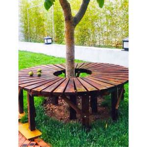 의자 방청 테라스 조립 반원형 좌석 정원 방수 부채꼴 베이지 로프 우드 조립된 거실 가구