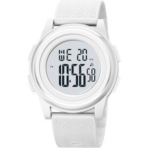 [미국배송] OLAZONE 디지털 시계 여성 대형 빅 심플 초박형 미니멀리스트 스포츠 방수 고무 스트랩 손목시계 여성용 남성 화이트 워치