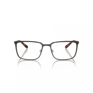 Brooks Brothers 남성용 BB1110 직사각형 처방 안경 프레임, 매트 라이트 골드/다크/데모 렌즈