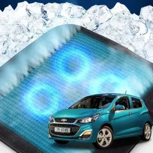 더뉴스파크 호환 차량용 쿨링시트 메쉬 4팬용방석 사무실 여름방석 자동차 의자 아이스 휴대용 용통풍 용자