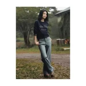 폴햄 여성 컴포트 기모 와이드핏 데님 팬츠 PHF4DP2039 836023