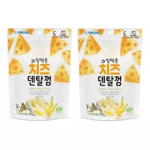포켄스 강아지껌 간식 스틱 치즈덴탈 바나나맛 300g X 2개