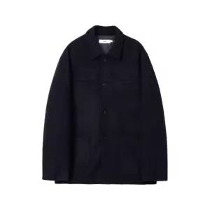 국내매장판 르아르 울 블렌드 부클 하프 코트 네이비 303173