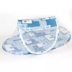 텐트형 유아용 방충망 휴대용 모기장 블루아기 베이비 출산용품 실내 침대 모기 접이식