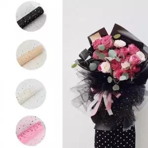 꽃다발 망사포장지 선물포장지 꽃포장 다용도 DIY 지 포장 용지 메쉬 DIY 선물 롤 용부자재