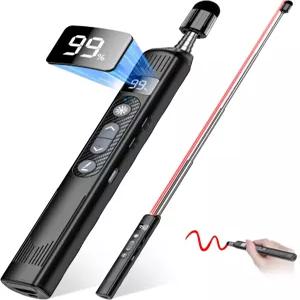 텔레스코픽 포인터 스틱이 있는 무선 프레젠테이션 클리커 터치스크린 스타일러스 펜 및 디지털