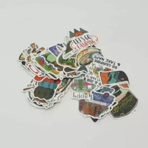 (캠핑) 코팅 스마트폰스티커 꾸미기스티커 스티커