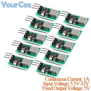 20pcs/1pc DC-DC 스텝 다운 벅 컨버터 보드 전원 모듈 1A 5.5V-32V 동기 정류기 전압 조정기 LM7805 교체