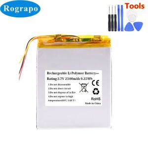 3.7V 2500mAh 리튬 폴리머 배터리 306080 전자책 크레마사운드용 3선