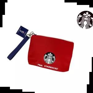 캐주얼백 태국 스타벅스 휠라 레드 파우치(STBUP12)