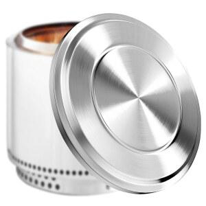 솔로 스토브 모닥불용 파리플러스 뚜껑 - 19.5인치 스테인리스 스틸 불 구덩이 커버, 야외 및 캠핑 액세서리용 액세서리