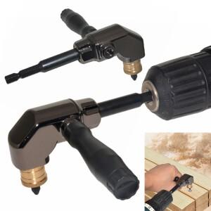 자동 잠금 90 도 직각 어댑터 스크루 드라이버 코너 비트 앵글 익스텐션 전기 수공구