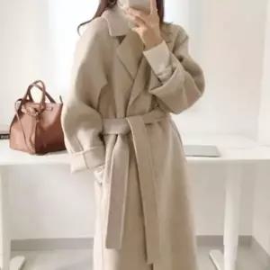 여성 여자 가을 겨울 모직 롱 코트