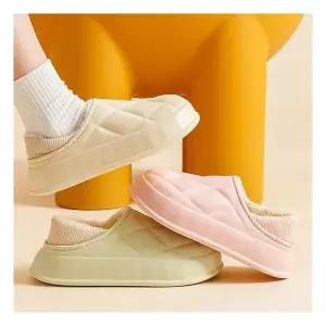 남녀공용 겨울 EVA 양털 밍크 털 실내화 슬리퍼 방한화 827235