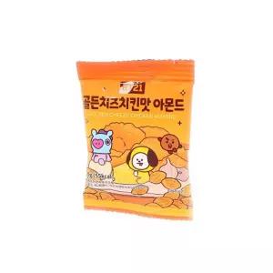 BT21 골든치즈치킨맛 아몬드 10g(1타 20개입) 27.05.05 간식 디저트 온가족치 패밀리 어린이 어르신 어른
