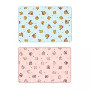 카카오프렌즈 라이언 어피치 드로잉 극세사 무릎 담요 똑딱이