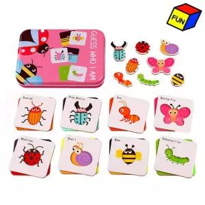 펀아토 IQEQ 영어기초 퍼즐세트 (곤충)/유아/어린이/학습/모형/표본/블록/세트/곤충/아동/채집/발굴/키트