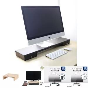 아리아라 VIP 가죽 메탈 듀얼 모니터 받침/책상모니터거치대/컴퓨터선반대/컴퓨터책상정리/화면받침대/