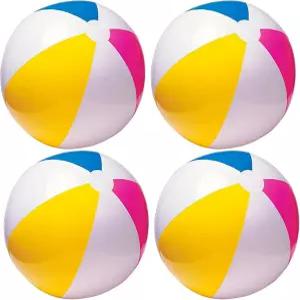 INTEX 24인치 풍선 파라다이스 패널 컬러풀 비치볼 - 59032EP (4개 세트)