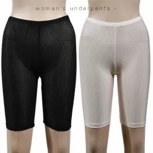 뵈뵈 세로골지 5부 하의 인견 속치마 시스루 속바지 5부 속치마 하의 인견