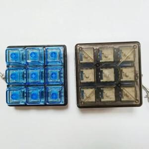 몽테조이 9/12 키 기계식 키보드 축 테스터 스트레스 해소 장난감 버튼 키캡 디컴프레션 피젯 토이 성인용