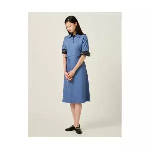 매장정품 빈폴 BEANPOLE LADIES 피그먼트 소재 칼라 원피스 블루 (BF5771C05P) BF5771C05P 570560