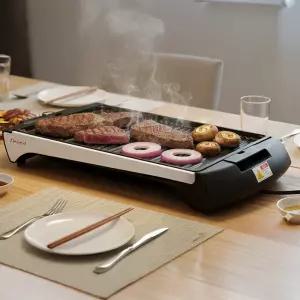 와이드 전기그릴 고기불판 삼겹살 전용 전기불판 야외용 실내 캠핑용