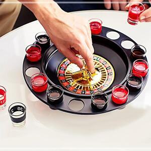 [2개구성] 디자인에버 내기 카지노 룰렛 게임 16잔 술자리 술먹기 FAW8D3284