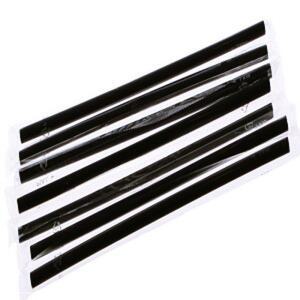 [2개구성] 코코비아 테이크아웃 개별포장 일자형 / 블랙 500개 일자빨대 DUW05097F