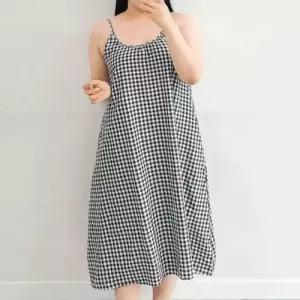 이쁘다요 푸딩 원피스 체크 나시 WFLMPQ3