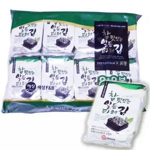 16봉 김세트 참맛있는 일등 파래김 도시락김 조미김 밥반찬 설날선물 김선물세트 명절선물 구정선물 설선물