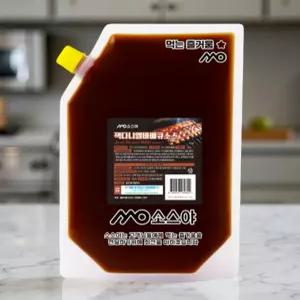 목살 스테이크 소스 바베큐 폭립 BBQ 바비큐 양념 2kg 파우치형