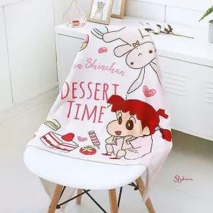 짱구 70x100cm 디저트타임 유리 무릎담요 블랭킷mno285