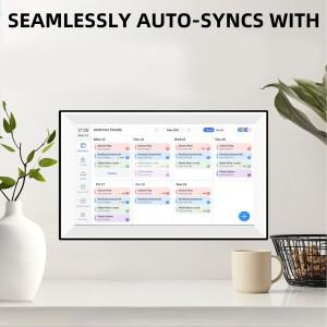 10.1인치 와이파이 스마트 디지털 캘린더 전자 플래너 사진 액자 및 앱 동기화 기능 가족 일정 관리용