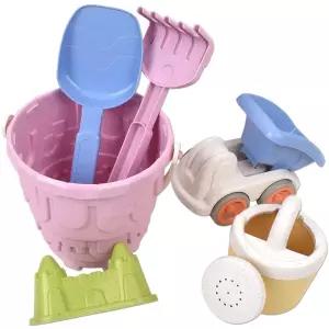 R 샌디토이 통 모래놀이 6종 세트 3037a 모래성 바스켓 트럭 물놀이 모래틀 모양 장난감 유아 어린이 흙놀