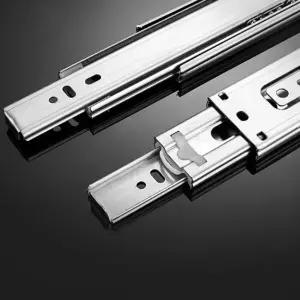 부드러운 슬라이딩 3단 가구 서랍레일 옷장 서랍장 싱크대 부속품 450mm