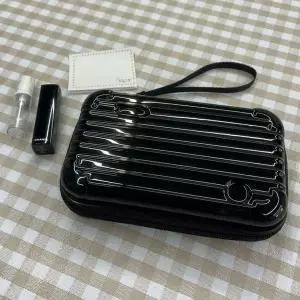 여행용 미니 하드캐리어 파우치 가방 블랙