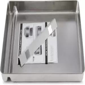 페트세이프 스쿱 프리 셀프 클리닝 고양이 쓰레기통과 호환되는 스테인리스 스틸 재사용 쓰레기 트레이 -