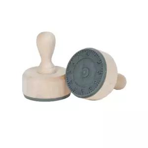 어린이 시계공부 초침그리기 나무도장 놀이장난감 교구 유치원