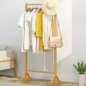 소형 행거 미니 폭좁은 조립 옷걸이 우드 간이 심플형